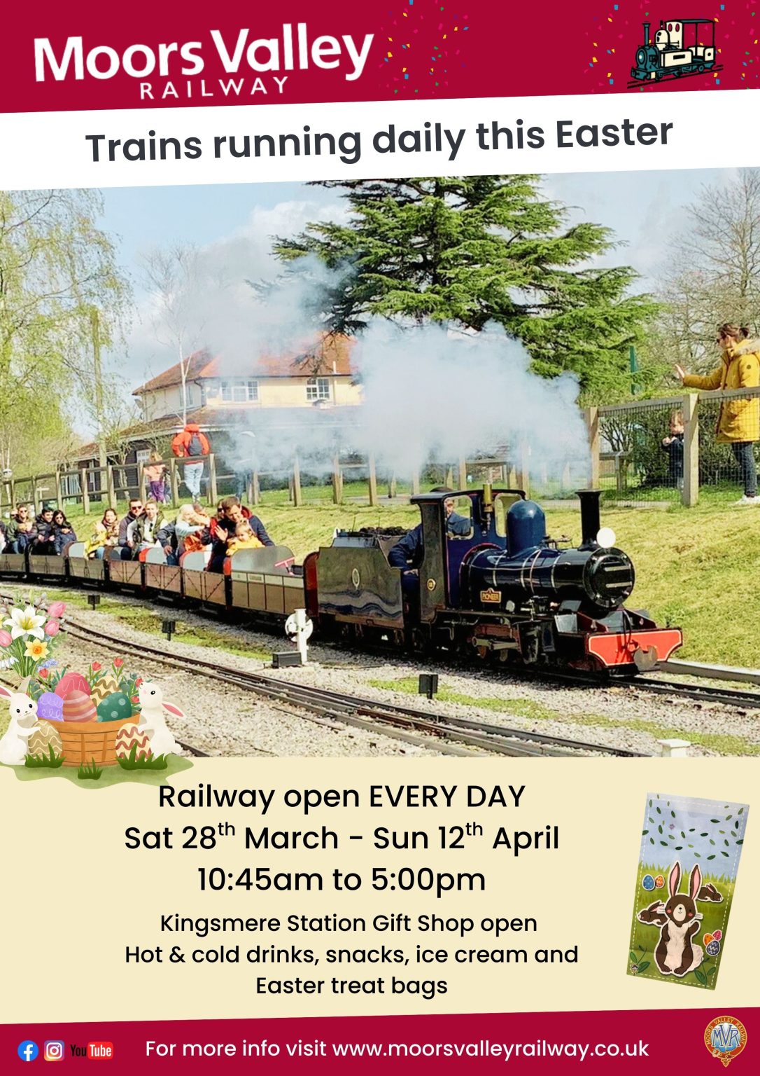 Easter Train Ride Easter Train Rides – Moors Valley Railway
